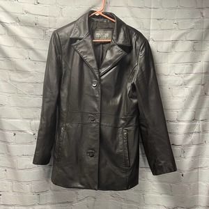 Wilsons Leather Button Jacket size large